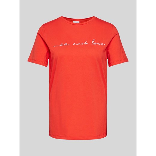 T-shirt z nadrukiem z logo model ‘Viamur’ ze sklepu Peek&Cloppenburg  w kategorii Bluzki damskie - zdjęcie 173750404