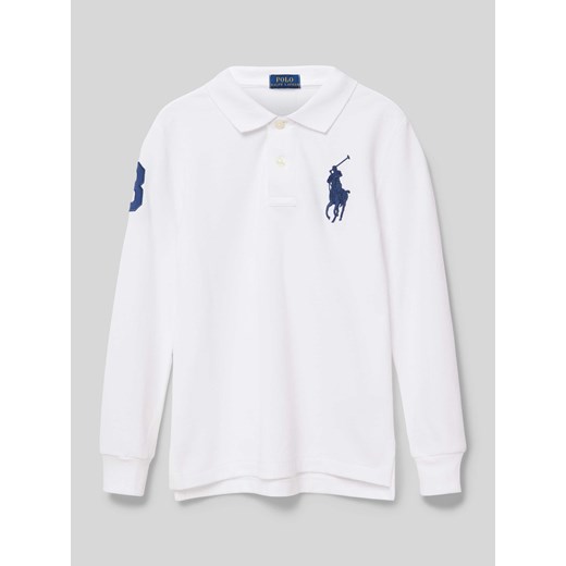 Koszulka polo o kroju slim fit z wyhaftowanym logo ze sklepu Peek&Cloppenburg  w kategorii T-shirty chłopięce - zdjęcie 173750684