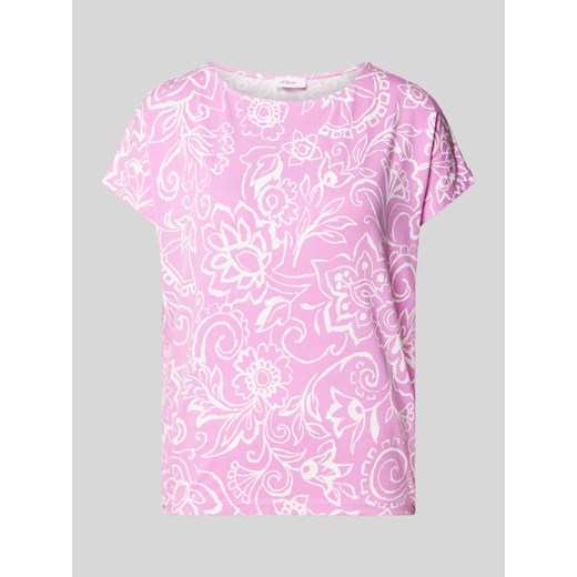 T-shirt z okrągłym dekoltem ze sklepu Peek&Cloppenburg  w kategorii Bluzki damskie - zdjęcie 173750982
