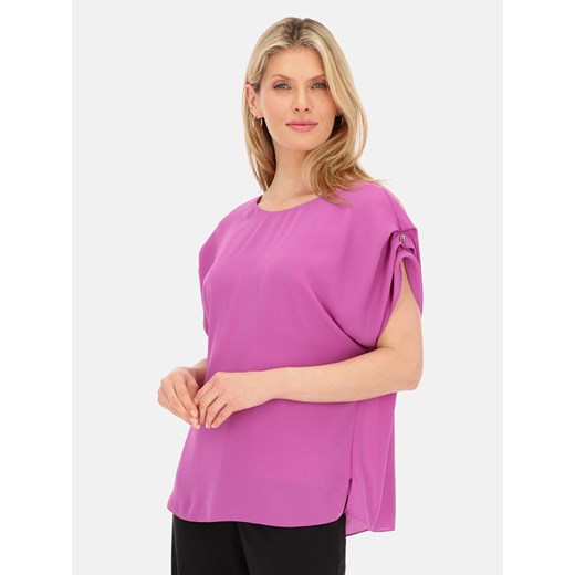 Kimonowa fioletowa bluzka damska Potis & Verso Zoel ze sklepu Eye For Fashion w kategorii Bluzki damskie - zdjęcie 173751381