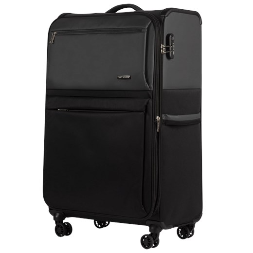 Walizka miękka duża LOON Wings 28" BLACK  / GREY ze sklepu WINGS w kategorii Walizki - zdjęcie 173753842