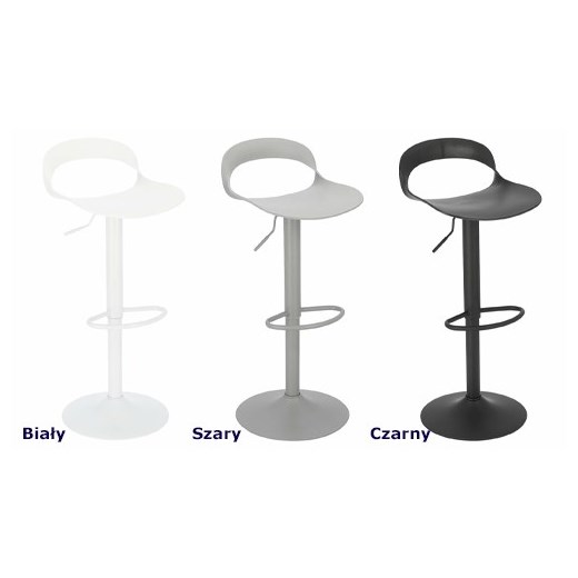 Biały designerski hoker w nowoczesnym stylu - Venne 2X Elior One Size Edinos.pl