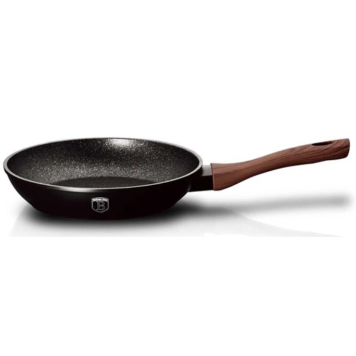 Aluminiowa patelnia z brązowym silikonowym uchwytem 20cm R8-F08 ze sklepu Edinos.pl w kategorii Naczynia - zdjęcie 173757320