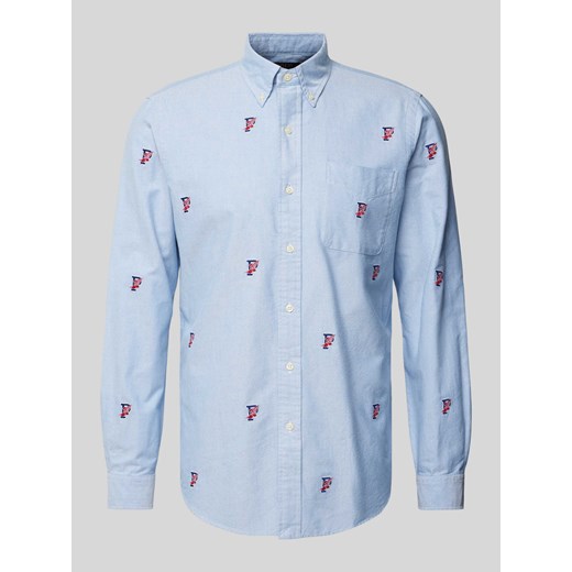Koszula casualowa o kroju classic fit z kołnierzykiem typu button down ze sklepu Peek&Cloppenburg  w kategorii Koszule męskie - zdjęcie 173760602