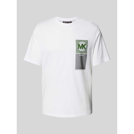 T-shirt z nadrukiem z logo model ‘MK BEACON’ ze sklepu Peek&Cloppenburg  w kategorii T-shirty męskie - zdjęcie 173760624