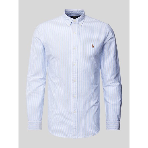 Koszula casualowa o kroju slim fit z kołnierzykiem typu button down ze sklepu Peek&Cloppenburg  w kategorii Koszule męskie - zdjęcie 173760632