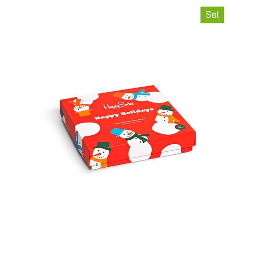 Happy Socks Skarpety (4 pary) &quot;Holiday&quot; ze wzorem ze sklepu Limango Polska w kategorii Skarpetki dziecięce - zdjęcie 173772993