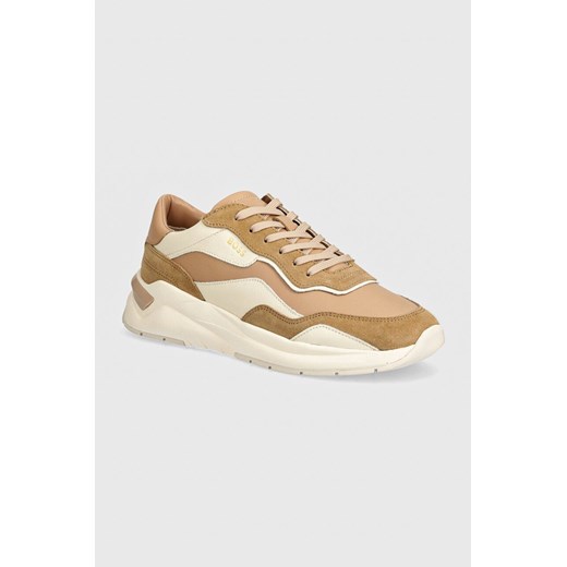 BOSS sneakersy Skylar kolor beżowy 50523624 ze sklepu ANSWEAR.com w kategorii Buty sportowe damskie - zdjęcie 173775363