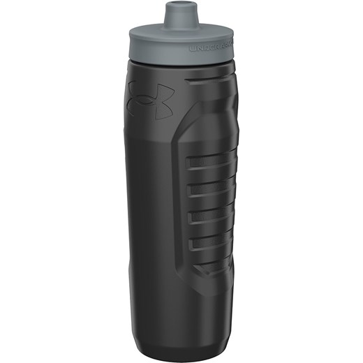 Bidon Under Armour 32oz Sideline Squeeze Black/Pitch Grey 950 ml - czarny ze sklepu Sportstylestory.com w kategorii Bidony i butelki - zdjęcie 173775893