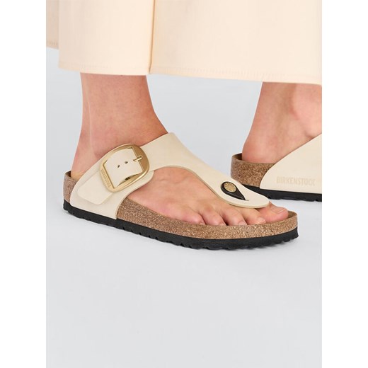 Birkenstock Skórzane japonki &quot;Gizeh&quot; w kolorze kremowym 36 okazja Limango Polska