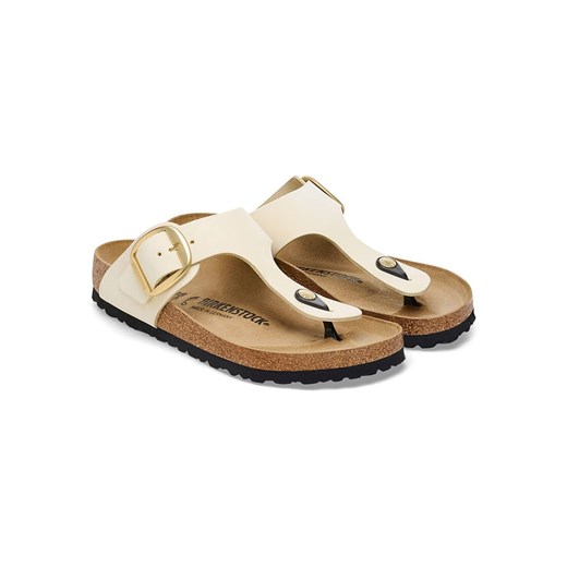 Birkenstock Skórzane japonki &quot;Gizeh&quot; w kolorze kremowym 40 wyprzedaż Limango Polska