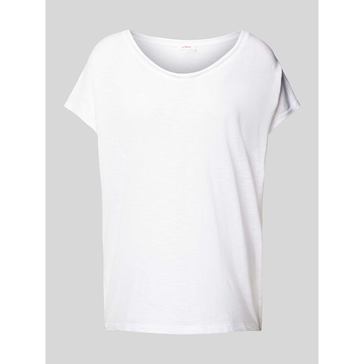 T-shirt z okrągłym dekoltem ze sklepu Peek&Cloppenburg  w kategorii Bluzki damskie - zdjęcie 173779974