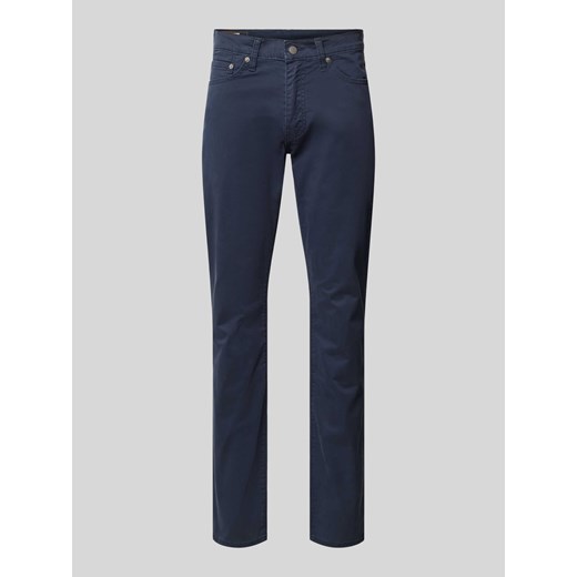 Spodnie o kroju slim fit z dodatkiem streczu model ‘511 BALTIC NAVY’ ze sklepu Peek&Cloppenburg  w kategorii Spodnie męskie - zdjęcie 173780064