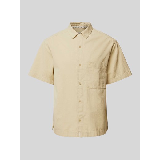 Koszula casualowa o kroju regular fit z kieszenią na piersi ze sklepu Peek&Cloppenburg  w kategorii Koszule męskie - zdjęcie 173780341