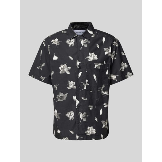 Koszula casualowa o kroju relaxed fit z kieszenią na piersi ze sklepu Peek&Cloppenburg  w kategorii Koszule męskie - zdjęcie 173780393