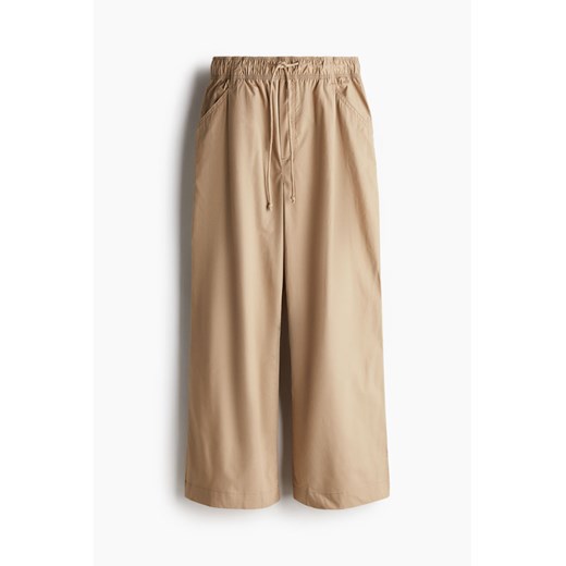 H & M - Spodnie chinos ze sznurkiem - Beżowy H & M M H&M