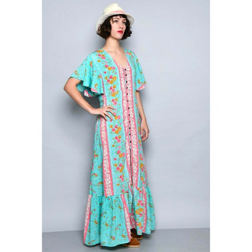 H.H.G. Sukienka w kolorze pomarańczowo-jasnoróżowo-turkusowym M promocja Limango Polska