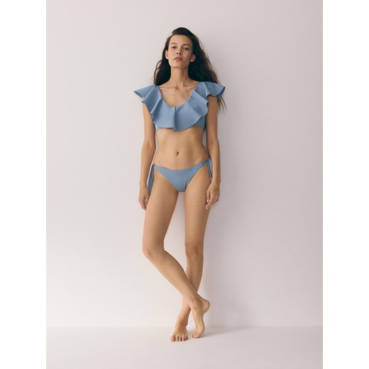 Reserved - Góra od bikini - niebieski Reserved 40 promocyjna cena Reserved