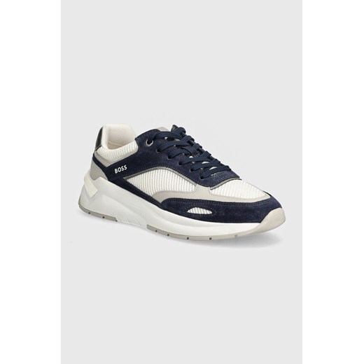 BOSS sneakersy Skylar kolor niebieski 50530254 ze sklepu ANSWEAR.com w kategorii Buty sportowe damskie - zdjęcie 173787722