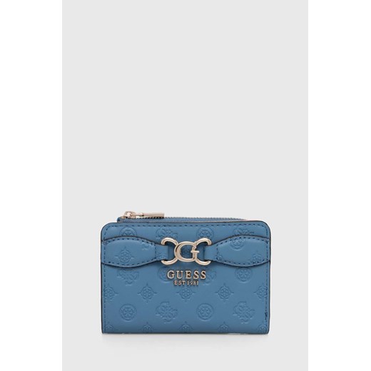 Guess portfel ARLENA damski kolor niebieski SWPG93 36560 ze sklepu ANSWEAR.com w kategorii Portfele damskie - zdjęcie 173787922
