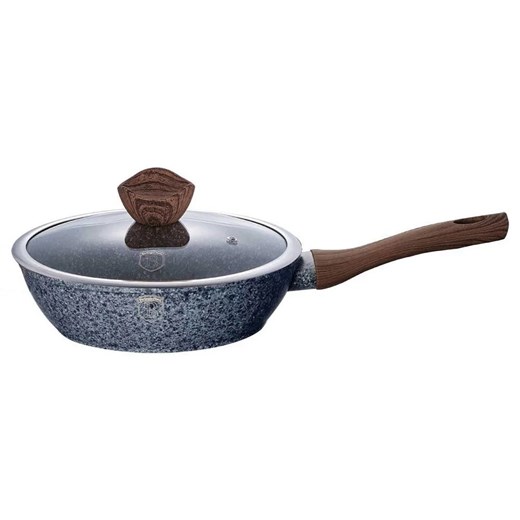 Patelnia z powłoką granitową 24 cm G2-P45 ze sklepu Edinos.pl w kategorii Naczynia - zdjęcie 173789360