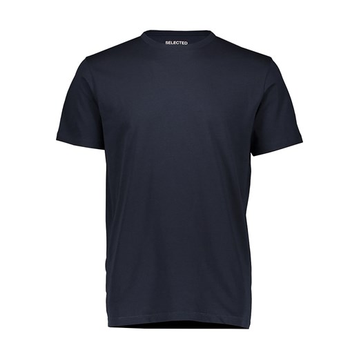 SELECTED HOMME Koszulka w kolorze granatowym ze sklepu Limango Polska w kategorii T-shirty męskie - zdjęcie 173790101