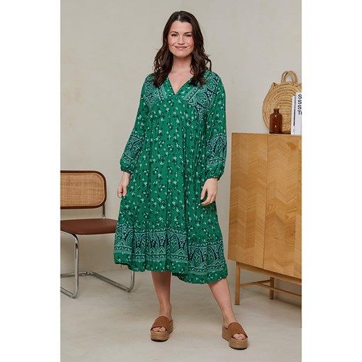 Curvy Lady Sukienka w kolorze zielonym ze sklepu Limango Polska w kategorii Sukienki - zdjęcie 173790171