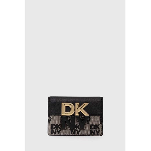 Dkny etui na karty kolor czarny R42ZYE33 ze sklepu ANSWEAR.com w kategorii Portfele damskie - zdjęcie 173792832