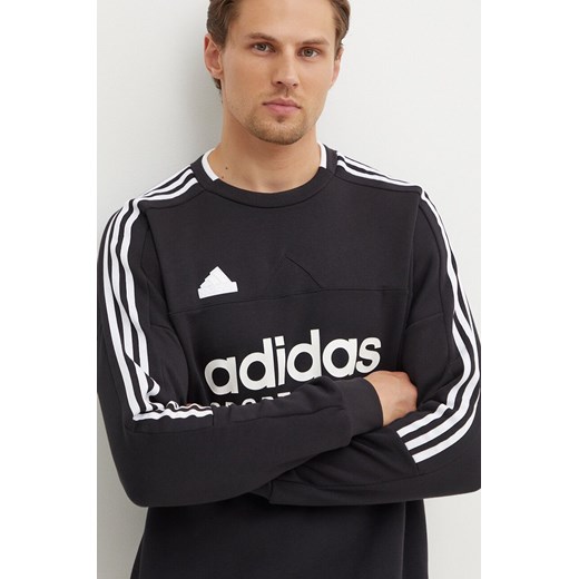 adidas bluza Tiro męska kolor czarny z nadrukiem IW0172 ze sklepu ANSWEAR.com w kategorii Bluzy męskie - zdjęcie 173795114