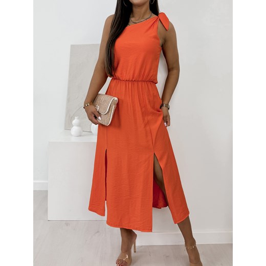 sukienka pia pomarańczowa one size ze sklepu UBRA w kategorii Sukienki - zdjęcie 173795550