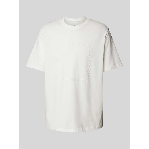 T-shirt z detalem z logo ze sklepu Peek&Cloppenburg  w kategorii T-shirty męskie - zdjęcie 173796014