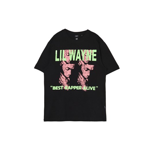 Cropp - Koszulka z nadrukiem Lil Wayne'a - czarny Cropp XXL Cropp