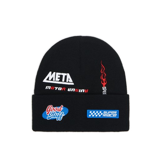 Cropp - Czapka beanie z motywem racingowym - szary Cropp Uniwersalny Cropp okazyjna cena
