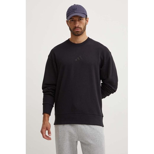 adidas bluza bawełniana All SZN męska kolor czarny z aplikacją IX1261 ze sklepu ANSWEAR.com w kategorii Bluzy męskie - zdjęcie 173800542