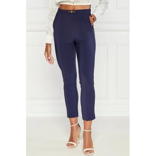 Elisabetta Franchi Spodnie cygaretki | Slim Fit | high waist Elisabetta Franchi 38 Gomez Fashion Store