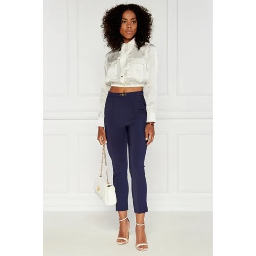 Elisabetta Franchi Spodnie cygaretki | Slim Fit | high waist Elisabetta Franchi 34 Gomez Fashion Store