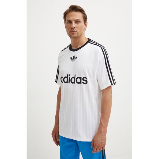 adidas Originals t-shirt męski kolor biały z nadrukiem IM9459 ze sklepu ANSWEAR.com w kategorii T-shirty męskie - zdjęcie 173804021