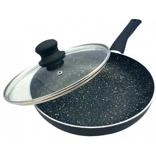 Patelnia Ze Szklaną Przykrywką Na Każdy Typ Kuchenki 24Cm G4-G83 ze sklepu Edinos.pl w kategorii Naczynia - zdjęcie 173806514