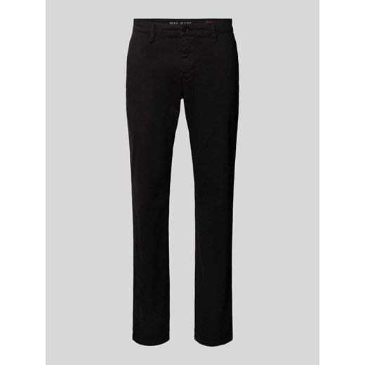Spodnie o kroju slim fit z aplikacją z logo model ‘Lennox’ ze sklepu Peek&Cloppenburg  w kategorii Spodnie męskie - zdjęcie 173806753
