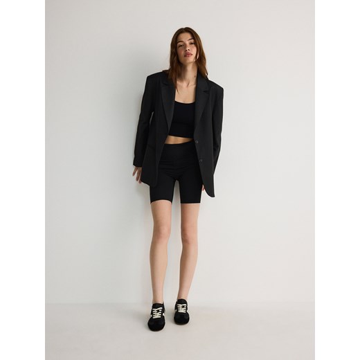 Reserved - Kolarki z przeszyciami - czarny Reserved XL Reserved