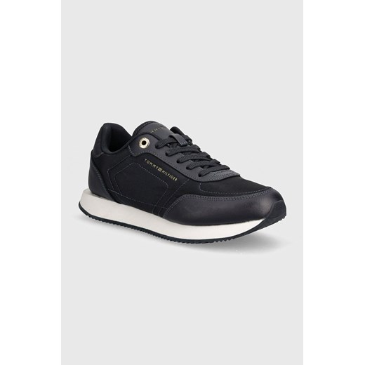 Tommy Hilfiger sneakersy ESSENTIAL RUNNER kolor granatowy FW0FW08004 ze sklepu ANSWEAR.com w kategorii Buty sportowe damskie - zdjęcie 173811584