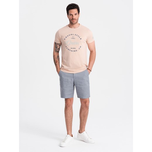 T-shirt męski Ombre w nadruki
