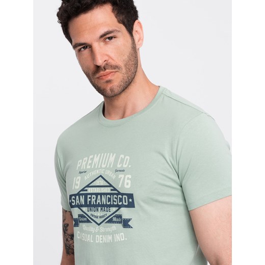 T-shirt męski Ombre w nadruki