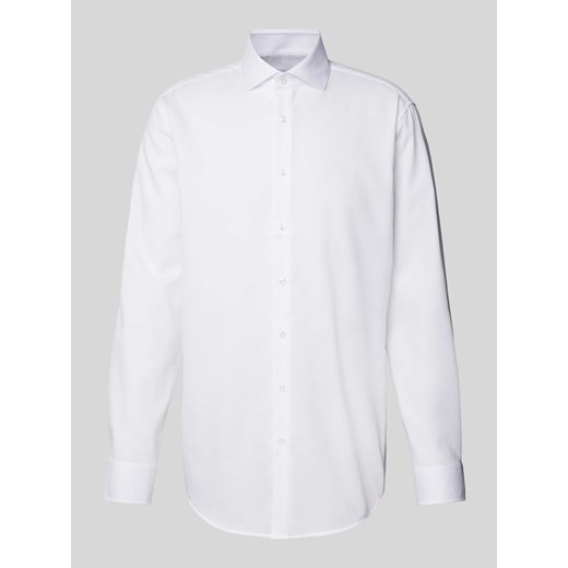 Koszula biznesowa o kroju regular fit z fakturowanym wzorem ze sklepu Peek&Cloppenburg  w kategorii Koszule męskie - zdjęcie 173815781
