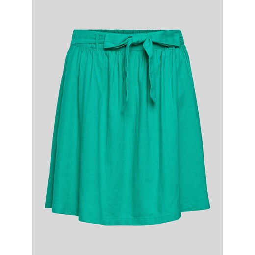 Spódnica lniana z wiązanym paskiem ze sklepu Peek&Cloppenburg  w kategorii Spódnice - zdjęcie 173815970