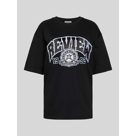 T-shirt z nadrukiem z logo ze sklepu Peek&Cloppenburg  w kategorii Bluzki damskie - zdjęcie 173816104