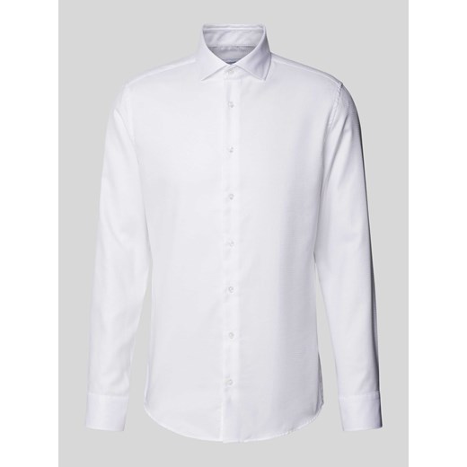 Koszula biznesowa o kroju slim fit z fakturowanym wzorem ze sklepu Peek&Cloppenburg  w kategorii Koszule męskie - zdjęcie 173816404
