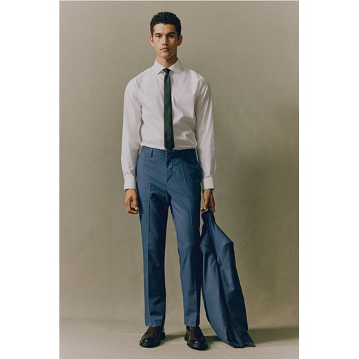 H & M - Spodnie garniturowe Slim Fit - Niebieski H & M 52 H&M