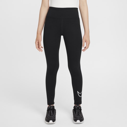 Legginsy dla dużych dzieci (dziewcząt) Nike Sportswear Classic - Czerń Nike XS Nike poland