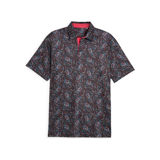 Puma Koszulka polo &quot;Cloudspun Paisley&quot; w kolorze antracytowym ze sklepu Limango Polska w kategorii T-shirty męskie - zdjęcie 173818823